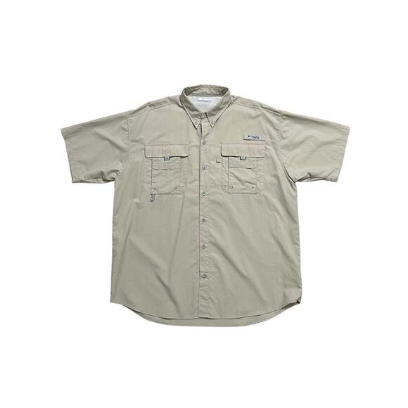 Columbia Men’s PFG Bahama™ II Short Sleeve Shirt - Fishing / Hiking UPF 50 -‎ L - Picture 2 of 8